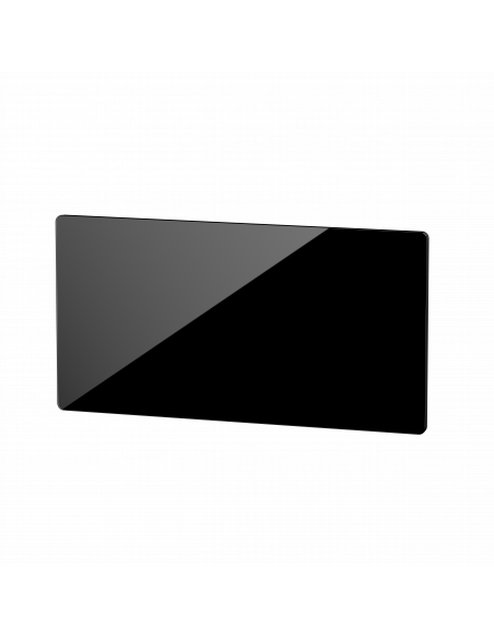 CAMPAVER nativ Radiateur Horizontal 1500W Verre massif Noir astrakan INTUIS K161125