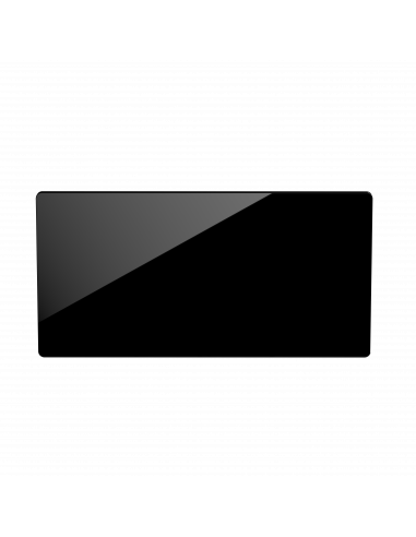 CAMPAVER nativ Radiateur Horizontal 1500W Verre massif Noir astrakan INTUIS K161125