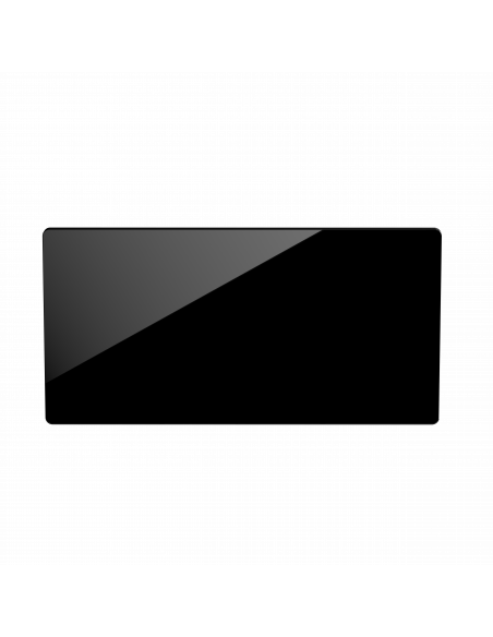 CAMPAVER nativ Radiateur Horizontal 1500W Verre massif Noir astrakan INTUIS K161125