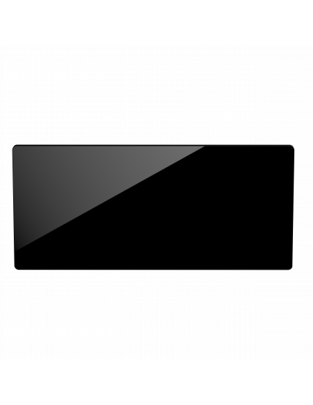 CAMPAVER nativ Radiateur Horizontal 2000W Verre massif Noir astrakan INTUIS K161127