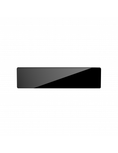 CAMPAVER nativ Radiateur Plinthe 1000W Verre massif Noir astrakan INTUIS K161423