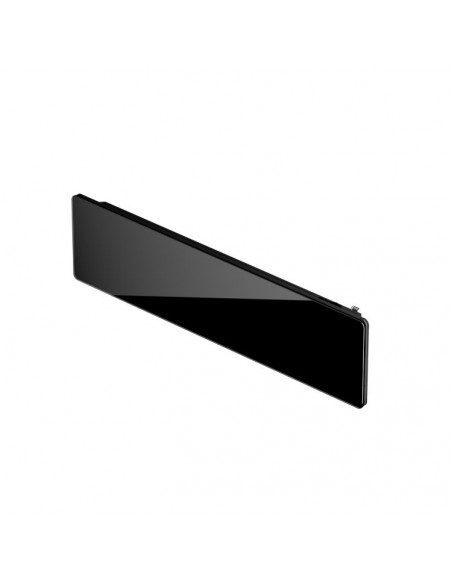 CAMPAVER nativ Radiateur Plinthe 1000W Verre massif Noir astrakan INTUIS K161423