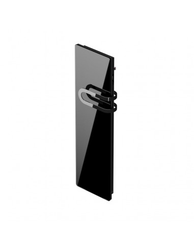 CAMPAVERBAINS nativ radiateur 700W + Soufferie 800W Verre massif Noir astrakan INTUIS K165125