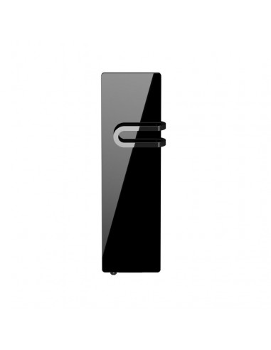 CAMPAVERBAINS nativ radiateur 700W + Soufferie 800W Verre massif Noir astrakan INTUIS K165125