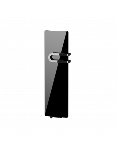 CAMPAVERBAINS nativ radiateur 700W + Soufferie 800W Verre massif Noir astrakan INTUIS K165125
