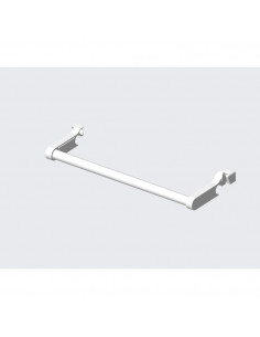 Barre pivotante tube rond ezybain largeur 600 blanc INTUIS M090045