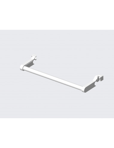 Barre pivotante tube rond ezybain largeur 600 blanc INTUIS M090045