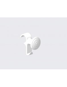 Patère tube rond compatible ezybain blanc INTUIS M090049 2