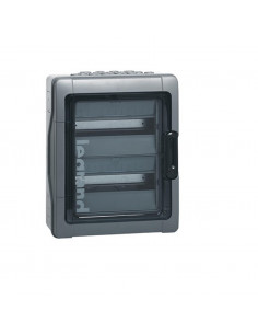 Coffret étanche Plexo³ 2x18 modules avec perforation directe prémontés IP65 Gris LEGRAND 001925