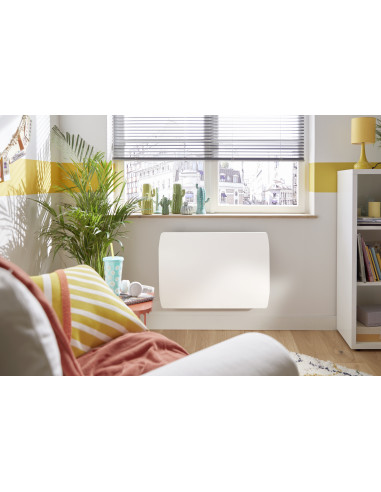Oslo 2 radiateur horizontal 1000W blanc satiné INTUIS M163113