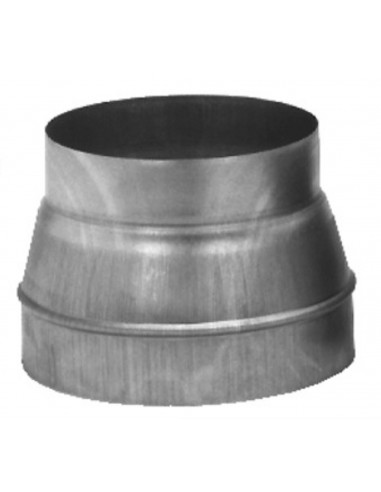 Réduction conique en acier galvanisé raccordement D.125/100 mm S&P (UNELVENT) 864628