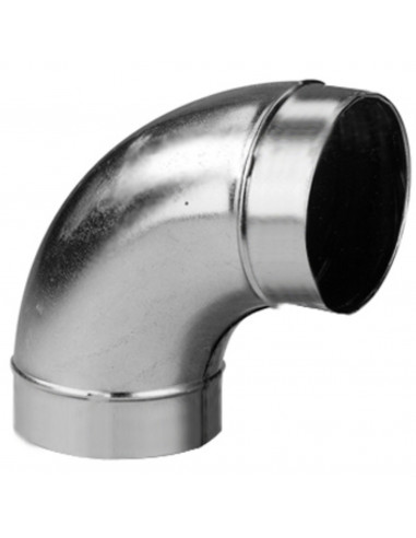 Coude mâle/mâle à 45° acier galvanisé diamètre de raccordement 100 mm S&P (UNELVENT) 864689