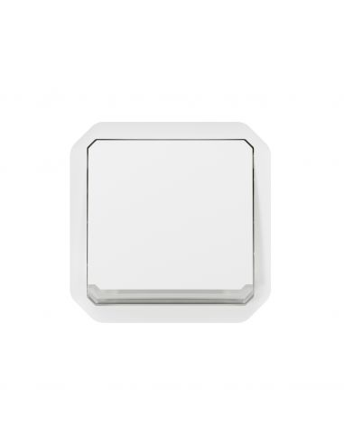 Poussoir NO-NF lumineux Plexo composable blanc LEGRAND 069616L