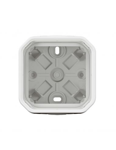 Boîtier saillie 2 embouts à membrane 1 entrée 1 poste Plexo blanc LEGRAND 069689L