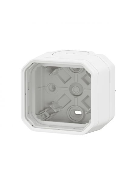 Boîtier saillie 2 embouts à membrane 1 entrée 1 poste Plexo blanc LEGRAND 069689L