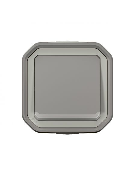 Interrupteur ou va-et-vient témoin 10AX 250V Plexo complet saillie gris LEGRAND 069712L