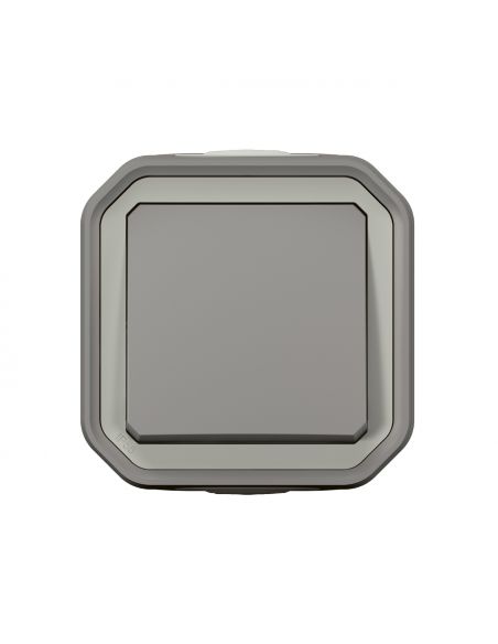 Interrupteur ou va-et-vient 10AX 250V Plexo complet saillie gris LEGRAND 069711L