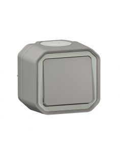 Interrupteur ou va-et-vient 10AX 250V Plexo complet saillie gris LEGRAND 069711L 2