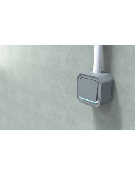 Poussoir NO lumineux Plexo complet saillie gris LEGRAND 069722L