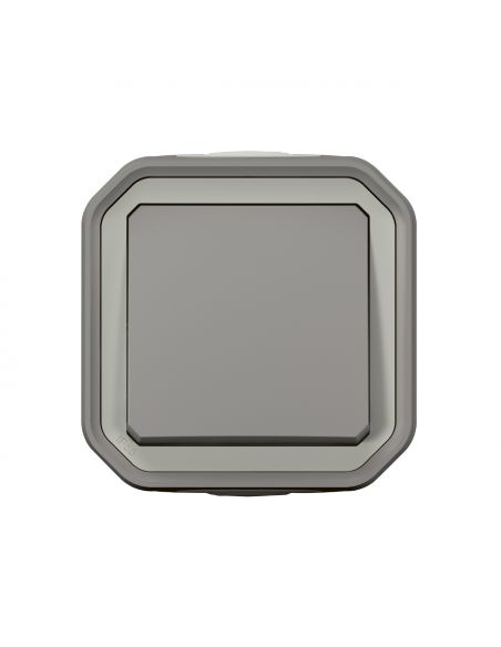 Poussoir NO Plexo complet saillie gris LEGRAND 069720L