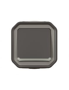 Interrupteur ou va-et-vient lumineux10AX 250V Plexo complet saillie anthracite LEGRAND 069736L