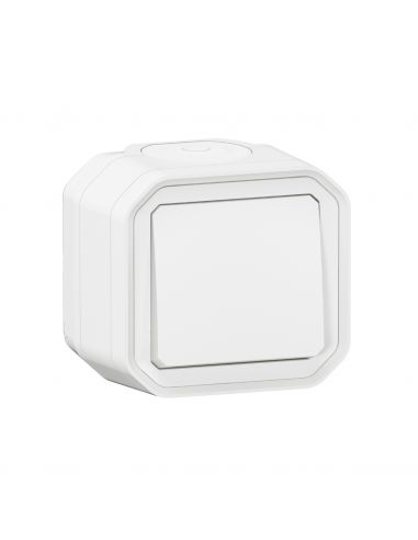 Interrupteur ou va-et-vient 10AX 250V Plexo complet saillie blanc LEGRAND 069751L