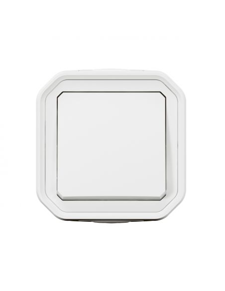 Interrupteur ou va-et-vient 10AX 250V Plexo complet saillie blanc LEGRAND 069751L