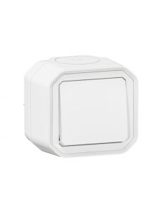 Poussoir NO Plexo complet saillie blanc LEGRAND 069760L