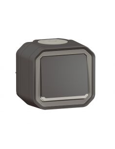 Poussoir NO lumineux Plexo complet saillie anthracite LEGRAND 069782L