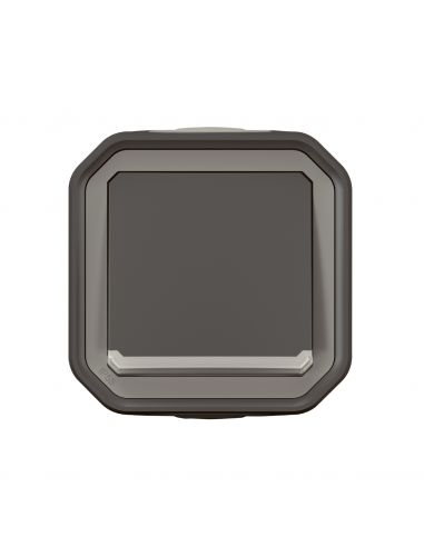 Poussoir NO lumineux Plexo complet saillie anthracite LEGRAND 069782L