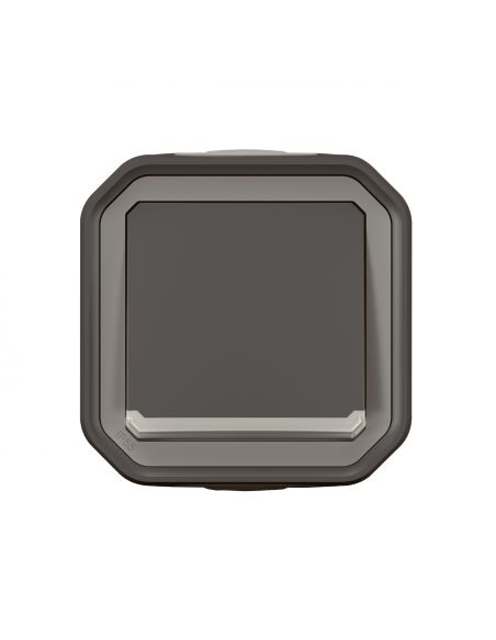 Poussoir NO lumineux Plexo complet saillie anthracite LEGRAND 069782L