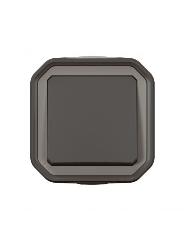 Poussoir NO Plexo complet saillie anthracite LEGRAND 069790L