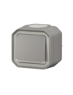 Interrupteur ou va-et-vient lumineux 10AX 250V Plexo complet saillie gris LEGRAND 069713L