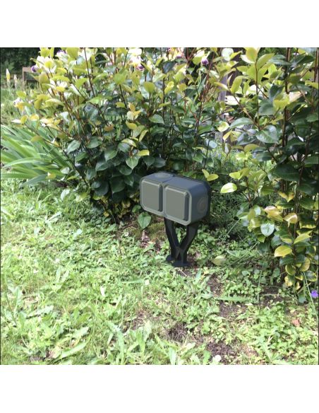 Piquet de jardin Plexo avec 2 prises précâblées anthracite LEGRAND 069749L