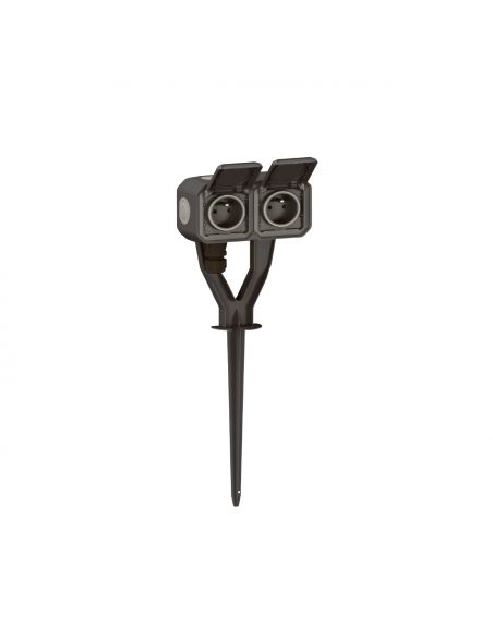 Piquet de jardin Plexo avec 2 prises précâblées anthracite LEGRAND 069749L