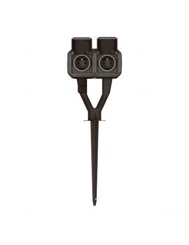 Piquet de jardin Plexo avec 2 prises précâblées anthracite LEGRAND 069749L
