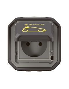 Prise pour recharge véhicule électrique Plexo complet saillie anthracite LEGRAND 069785L