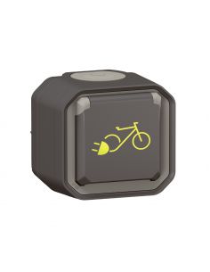 Prise de courant Plexo pour recharge vélo électrique complet saillie anthracite LEGRAND 069787L 2