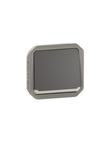 Interrupteur ou va-et-vient témoin 10AX 250V Plexo composable anthracite LEGRAND 069802L