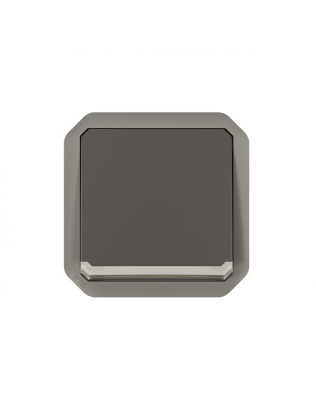 Poussoir NO-NF lumineux Plexo composable anthracite LEGRAND 069816L