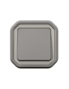 Interrupteur ou va-et-vient étanche Plexo 10AX 250V IP55 IK08 livré complet pour fixation en encastre gris LEGRAND 069811L