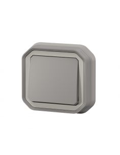 Poussoir NO Plexo complet encastré gris LEGRAND 069820L