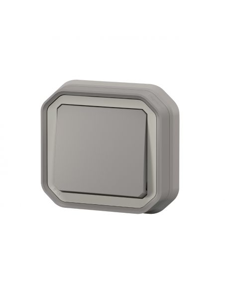 Poussoir NO Plexo complet encastré gris LEGRAND 069820L