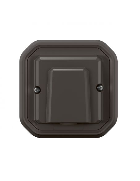 Sortie de câble 16A Plexo complet encastré anthracite LEGRAND 069878L