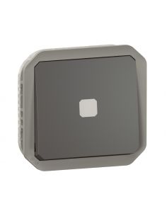 Interrupteur temporisé lumineux Plexo composable anthracite LEGRAND 069804L
