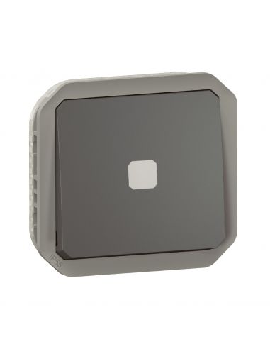 Interrupteur temporisé lumineux Plexo composable anthracite LEGRAND 069804L