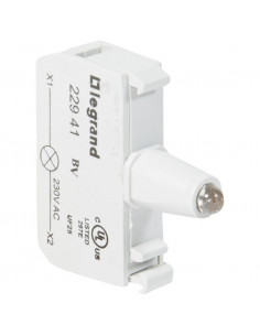 Bloc pour tête lumineuse Osmoz raccordement à vis 230V rouge LEGRAND 022941