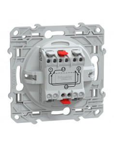 Ovalis Interrupteur Permutateur 10AX Blanc SCHNEIDER S320205 2