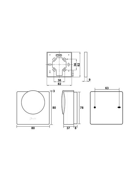 THERMOSTAT DANFOSS RMT 230 DANFOSS 087N1100