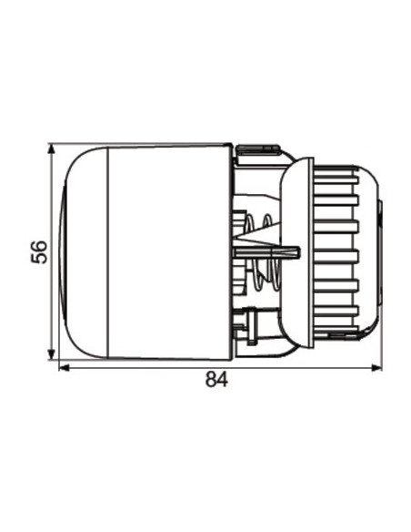 TETE AERO RA DANFOSS 015G4590